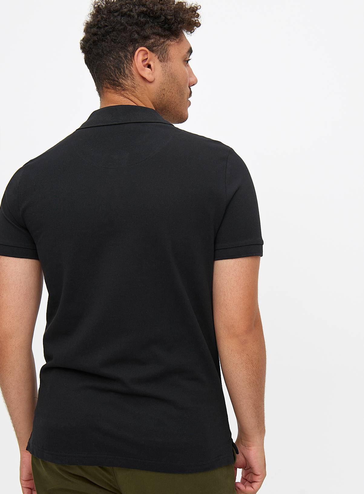 Black & White Pique Polo Shirt 2 Pack XXXL - Image 5